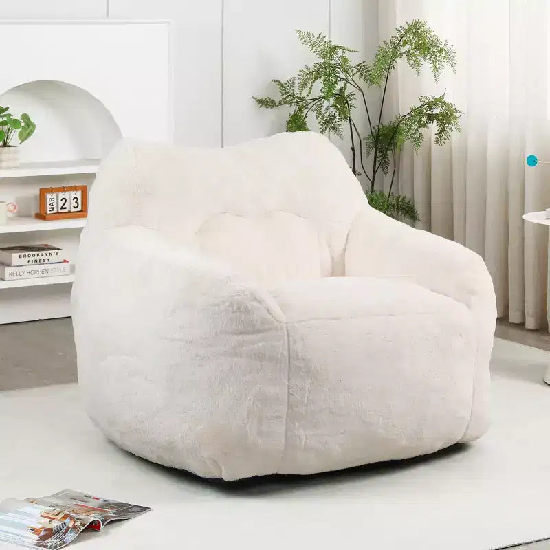 MAYEERTY Bean Bag Sofa Chair with Armrests High Density Foam Lazy Comfortable for Adults Living Room Bedroom Reading Nook