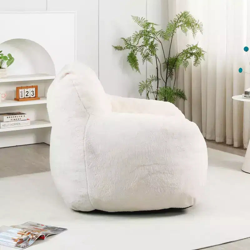 MAYEERTY Bean Bag Sofa Chair with Armrests High Density Foam Lazy Comfortable for Adults Living Room Bedroom Reading Nook