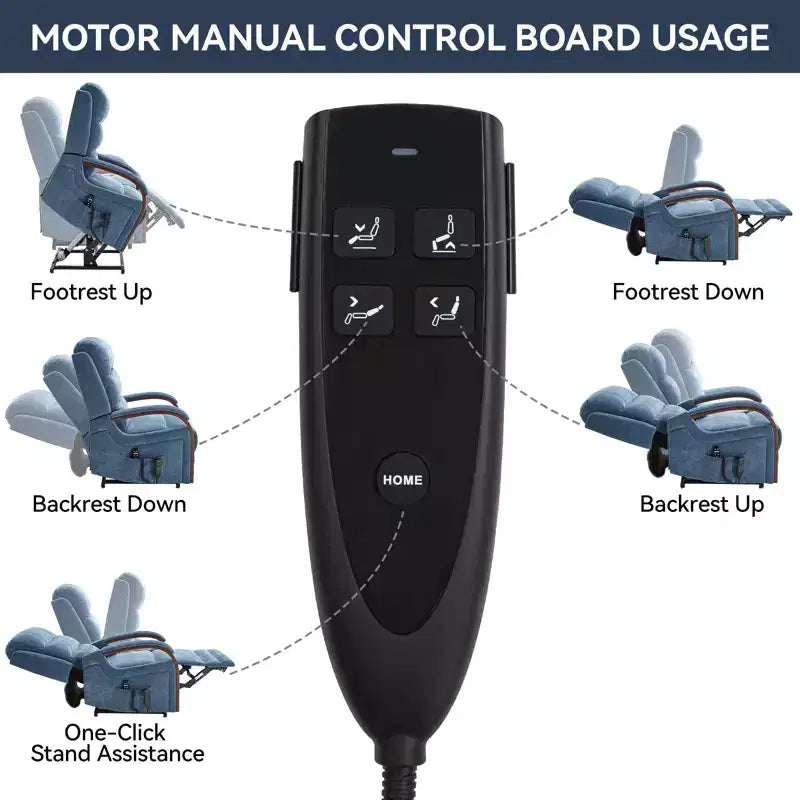 CLIHOME Power Chenille Lift Recliner Chair Dual Motor Infinite Position with Solid Wood Armrests, Heat Massage and Heavy Duty Motion Mechanism