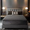 Swedrea Hybrid Mattress Breathable Medium Cooling Memory Foam Bed-in-a-Box Black