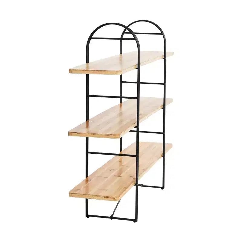 Eitri Wood and Metal Adjustable Shelving Unit