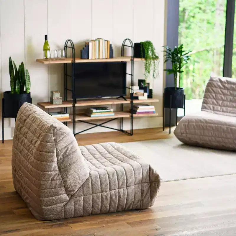 Eitri Wood and Metal Adjustable Shelving Unit