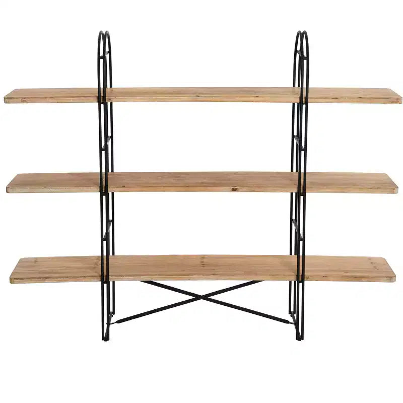 Eitri Wood and Metal Adjustable Shelving Unit