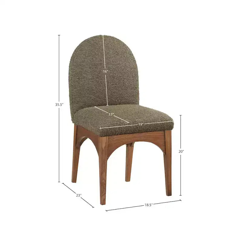 Meridian Furniture,Waldorf Boucle Fabric Dining Chair