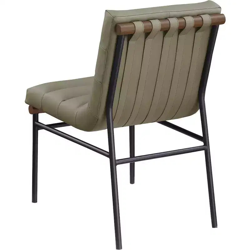 Meridian Furniture,Burke Vegan Leather Dining Chair, Set of 2