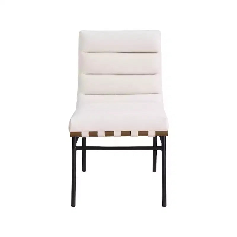 Meridian Furniture,Burke Vegan Leather Dining Chair, Set of 2