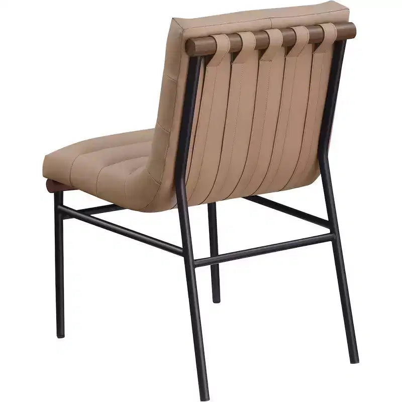 Meridian Furniture,Burke Vegan Leather Dining Chair, Set of 2