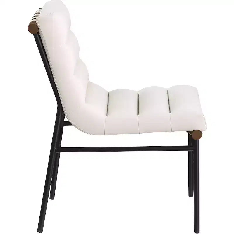 Meridian Furniture,Burke Vegan Leather Dining Chair, Set of 2