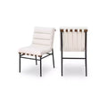 Meridian Furniture,Burke Vegan Leather Dining Chair, Set of 2