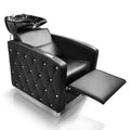 Karl Home Electric Shampoo Bowl and Chair Backwash Unit with Reclining Legrest