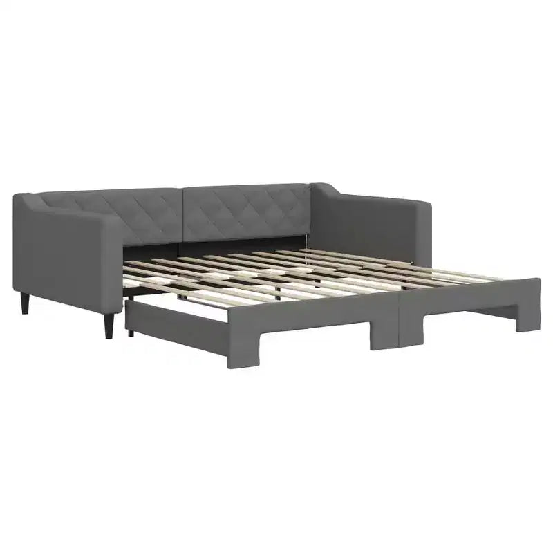 vidaXL Daybed with Trundle - Dark Gray