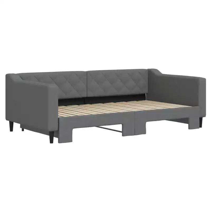 vidaXL Daybed with Trundle - Dark Gray