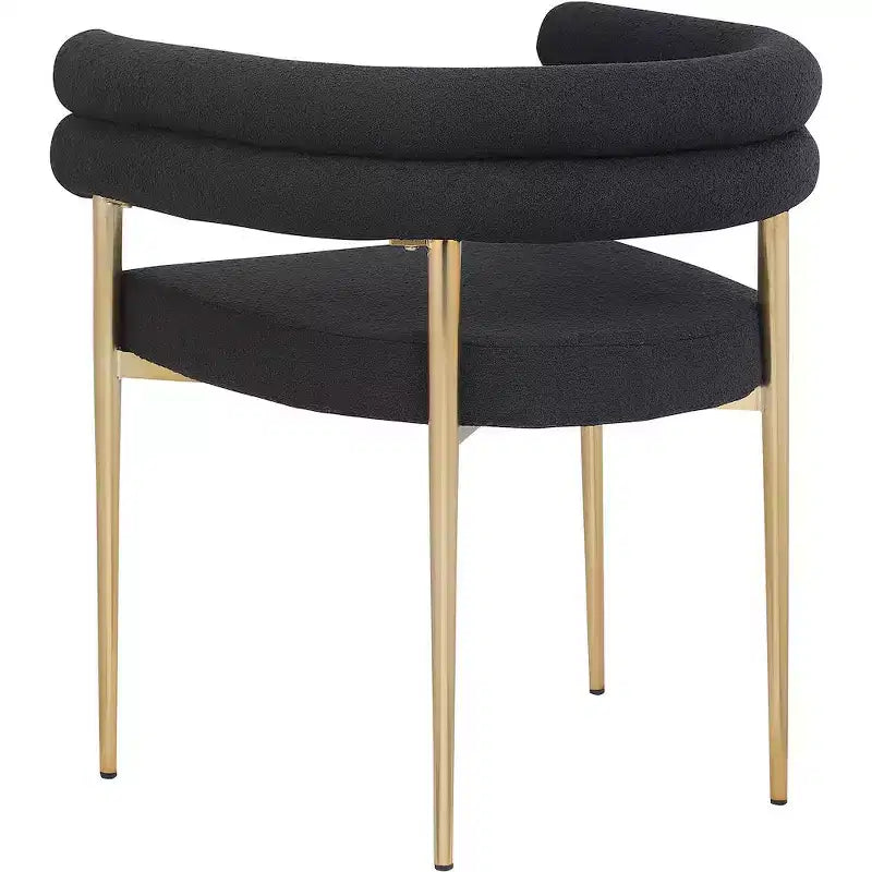 Meridian Furniture,Brielle Boucle Fabric Dining Chair, Set of 2