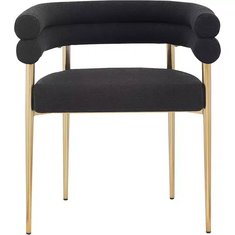 Meridian Furniture,Brielle Boucle Fabric Dining Chair, Set of 2