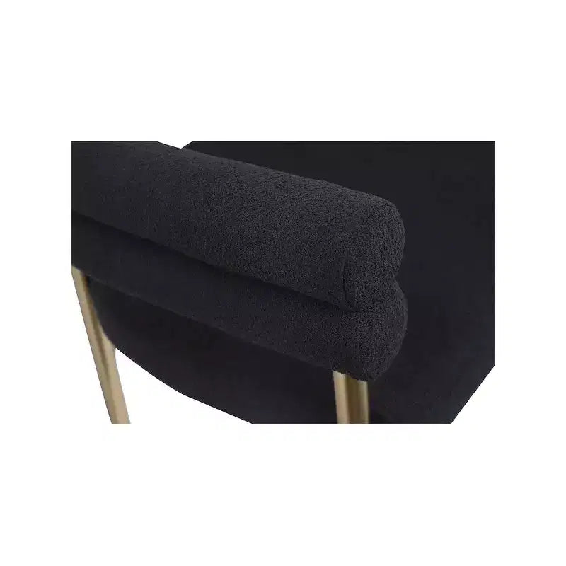 Meridian Furniture,Brielle Boucle Fabric Dining Chair, Set of 2