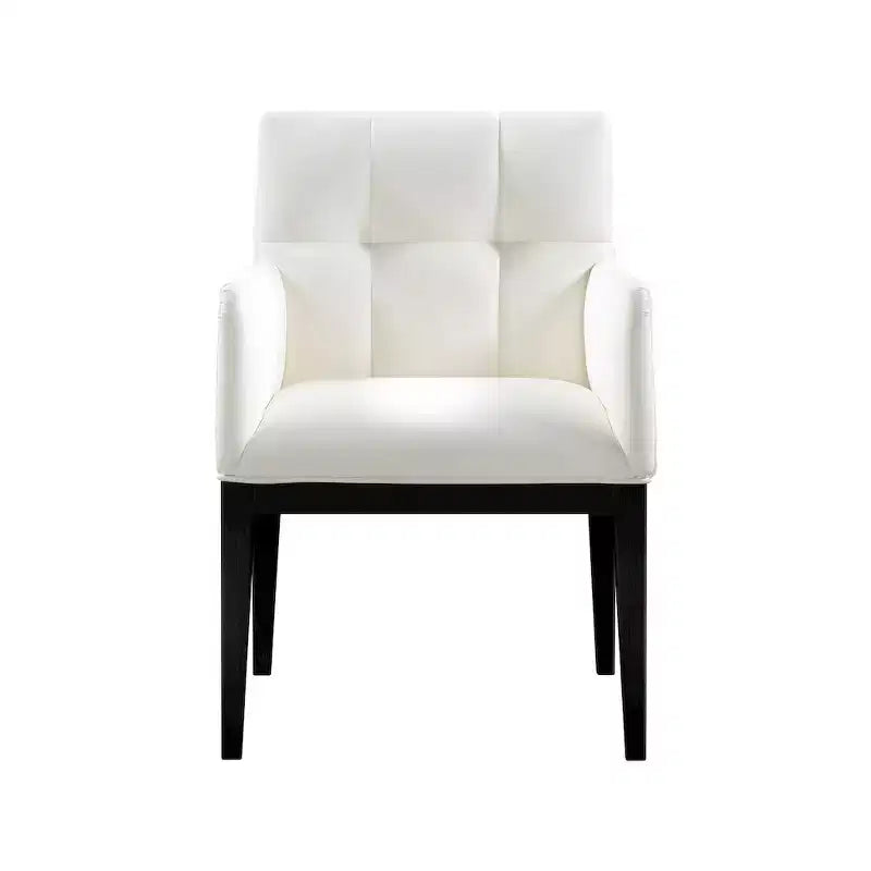 Meridian Furniture, Chaise de salle à manger Adrian en similicuir (lot de 2)