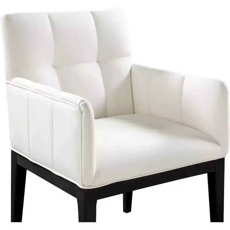 Meridian Furniture, Chaise de salle à manger Adrian en similicuir (lot de 2)