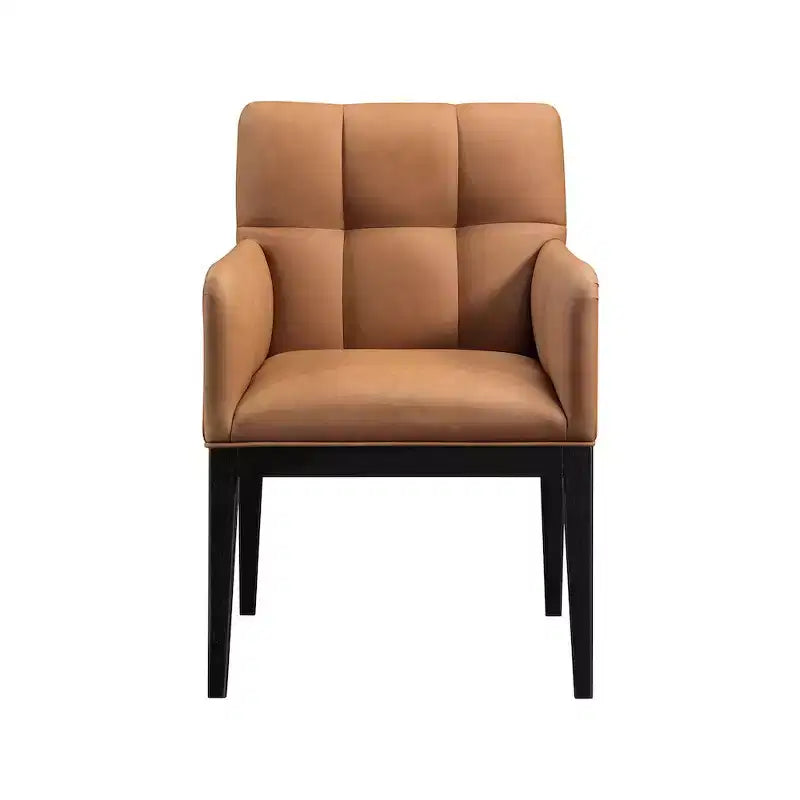 Meridian Furniture, Chaise de salle à manger Adrian en similicuir (lot de 2)