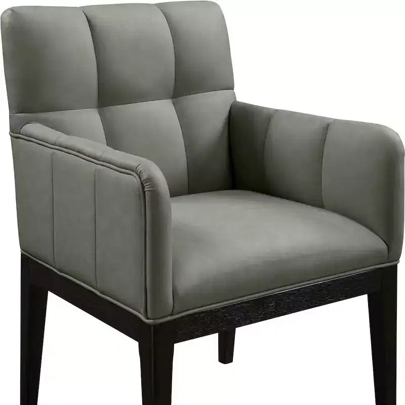 Meridian Furniture, Chaise de salle à manger Adrian en similicuir (lot de 2)