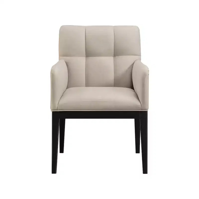 Meridian Furniture, Chaise de salle à manger Adrian en similicuir (lot de 2)