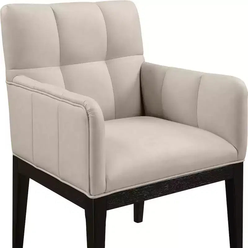 Meridian Furniture, Chaise de salle à manger Adrian en similicuir (lot de 2)