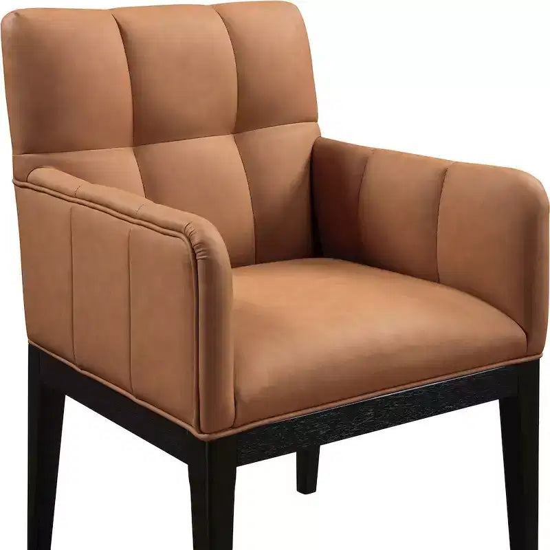 Meridian Furniture, Chaise de salle à manger Adrian en similicuir (lot de 2)
