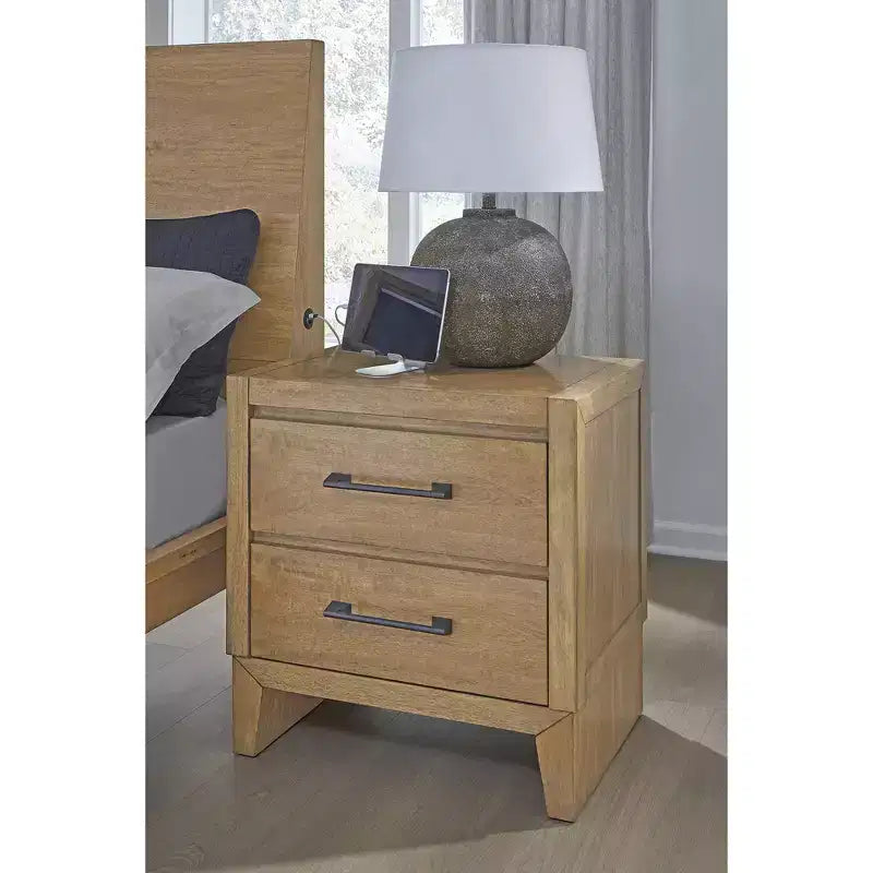Signature Design by Ashley Sherbana 2-Drawer Nightstand, Light Brown