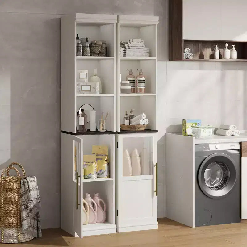 Pantry Cabinet, Tall Pantry Storage Cabinet, Farmhouse Kitchen Hutch with Storage Drawers for Living Room, Dining Room