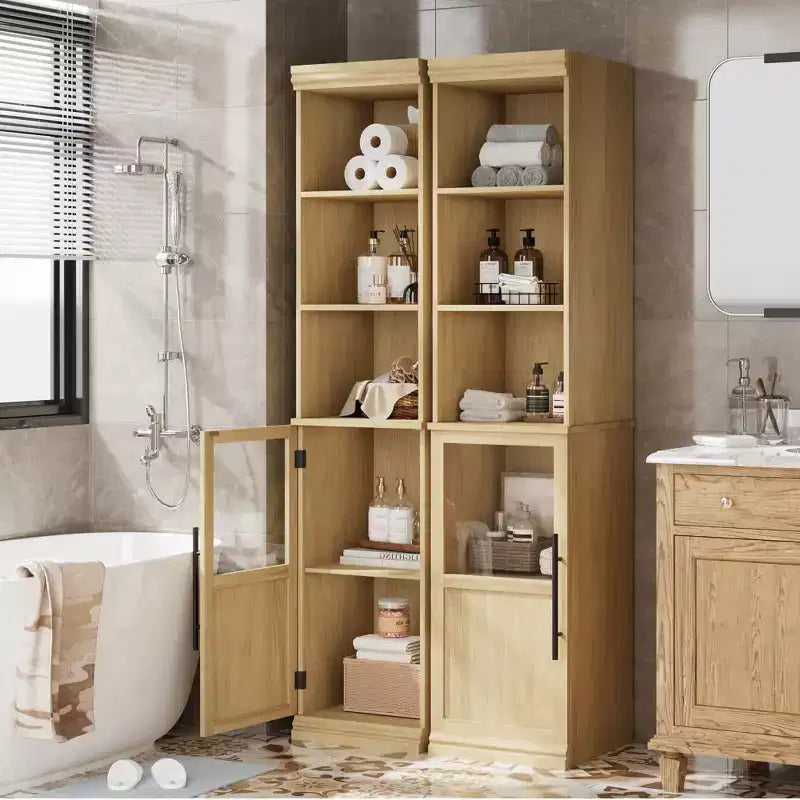 Pantry Cabinet, Tall Pantry Storage Cabinet, Farmhouse Kitchen Hutch with Storage Drawers for Living Room, Dining Room
