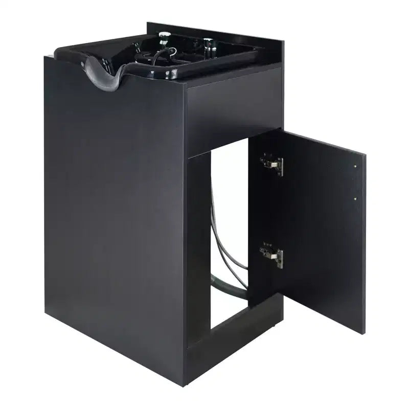 Karl Home Salon Wet Cabinet Station with Shampoo Bowl and Sprayer Faucet