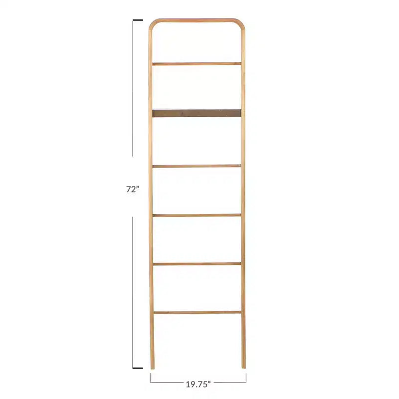 Elegant Wood Ladder Towel Rack