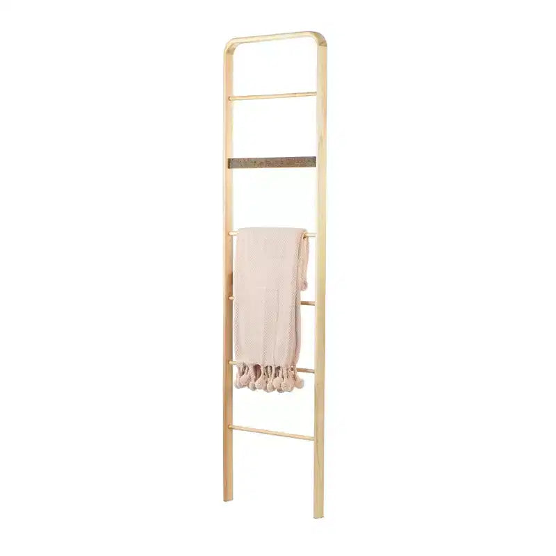 Elegant Wood Ladder Towel Rack
