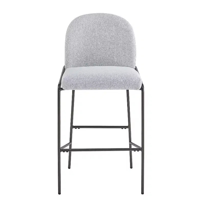 Christopher Knight Home Annas Contemporary Metal Upholstered Barstools (Set of 2)