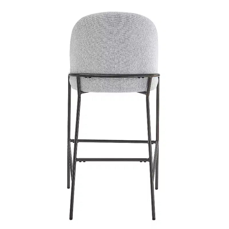 Christopher Knight Home Annas Contemporary Metal Upholstered Barstools (Set of 2)