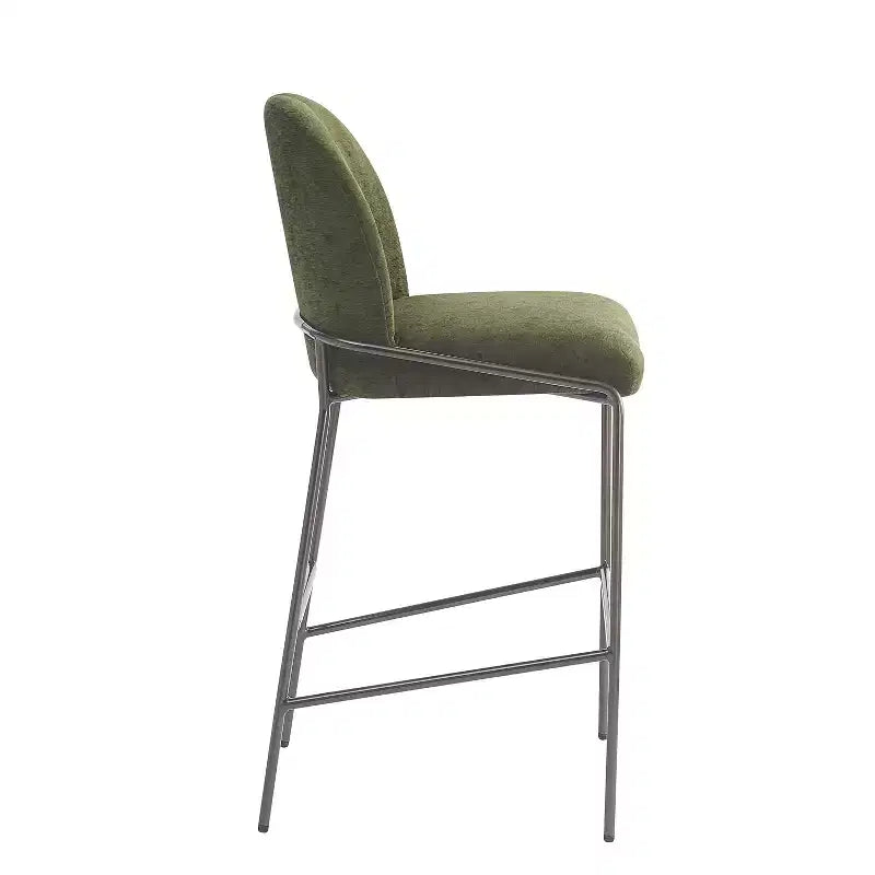 Christopher Knight Home Annas Contemporary Metal Upholstered Barstools (Set of 2)