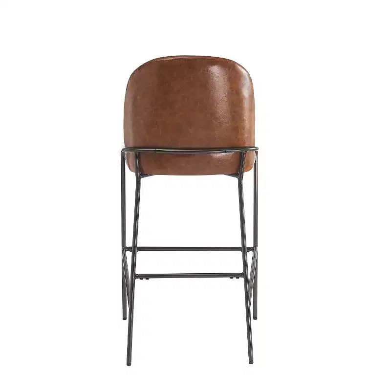 Christopher Knight Home Annas Contemporary Metal Upholstered Barstools (Set of 2)