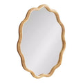 Kate and Laurel Rahfy Scallop Framed Wall Mirror