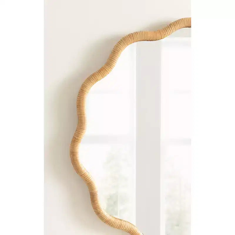 Kate and Laurel Rahfy Scallop Framed Wall Mirror
