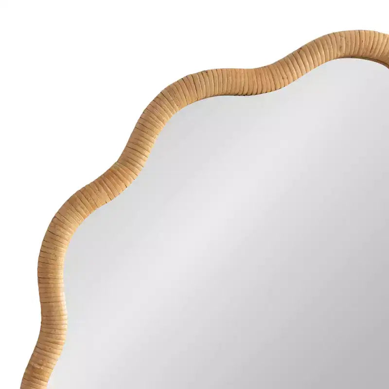 Kate and Laurel Rahfy Scallop Framed Wall Mirror