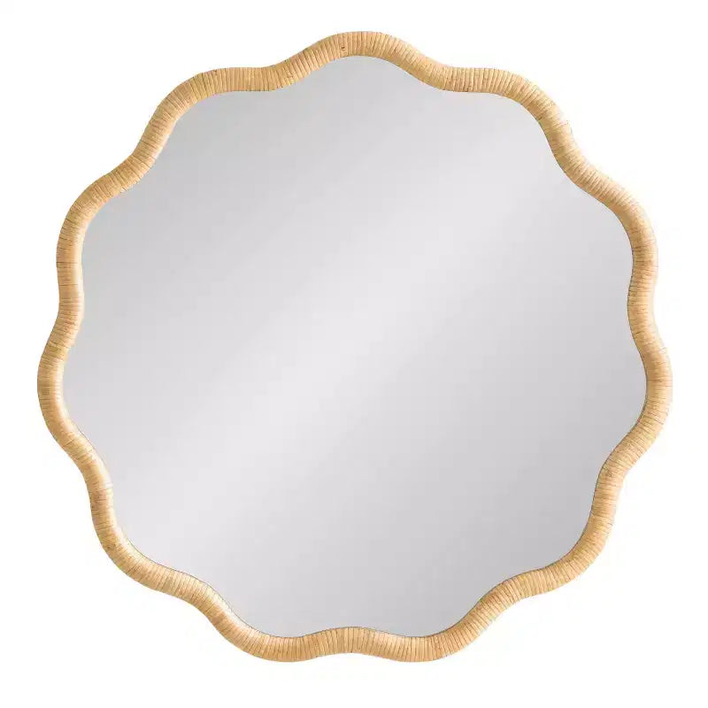 Kate and Laurel Rahfy Scallop Framed Wall Mirror