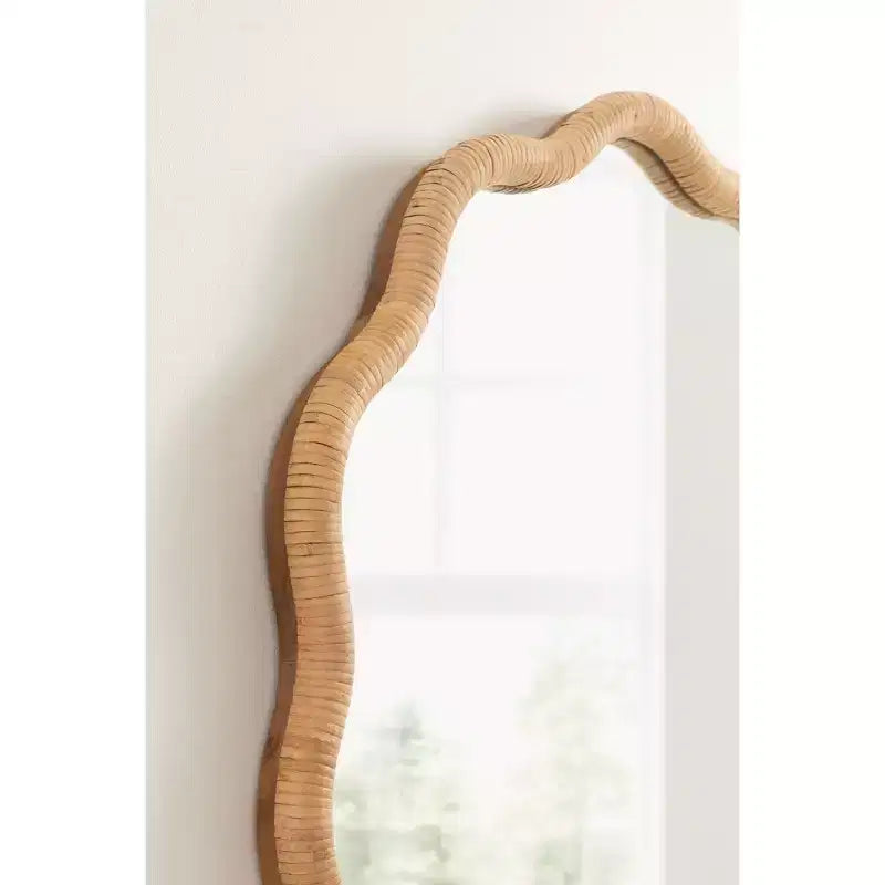 Kate and Laurel Rahfy Scallop Framed Wall Mirror