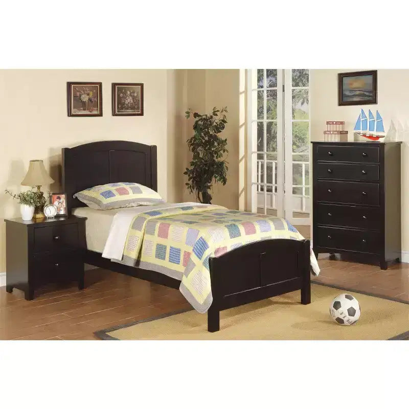 Okak Modern 5/2-Drawer Chest of Drawers, Tall Bedroom Dresser or Nightstand with Wood Veneer