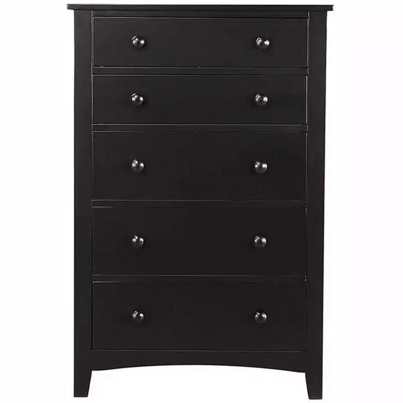 Okak Modern 5/2-Drawer Chest of Drawers, Tall Bedroom Dresser or Nightstand with Wood Veneer