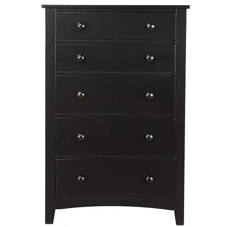 Okak Modern 5/2-Drawer Chest of Drawers, Tall Bedroom Dresser or Nightstand with Wood Veneer