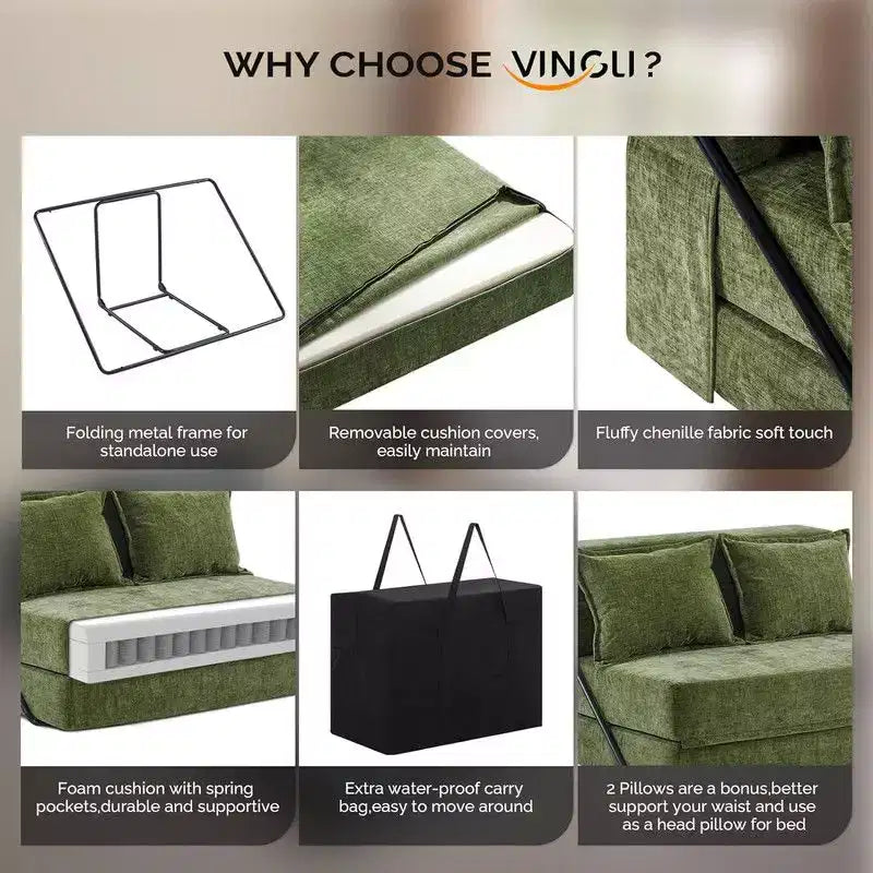 Karl Home |39.4 Wide Portable Sofa Bed