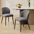Dining Chairs Set of 2, Wood Legs Modern Upholstered,Ergonomic Back Support,265Lbs Capacity for Kitchen Dining Room Restaurant