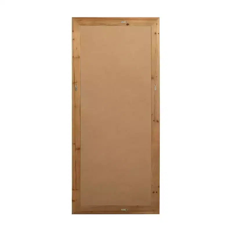 Miroir mural rectangulaire pleine longueur PexFix de 31 po l. x 71 po H, avec cadre en bois massif, en noyer