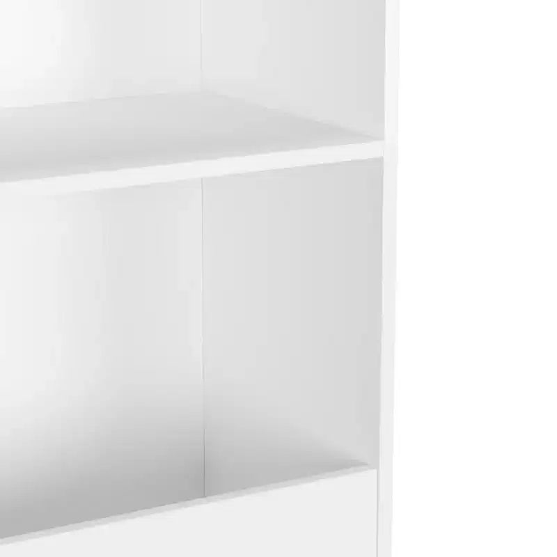 MAYEERTY 4 Tier Bookshelf Toy Storage Cabinet Organizer for Children Room Living Room White