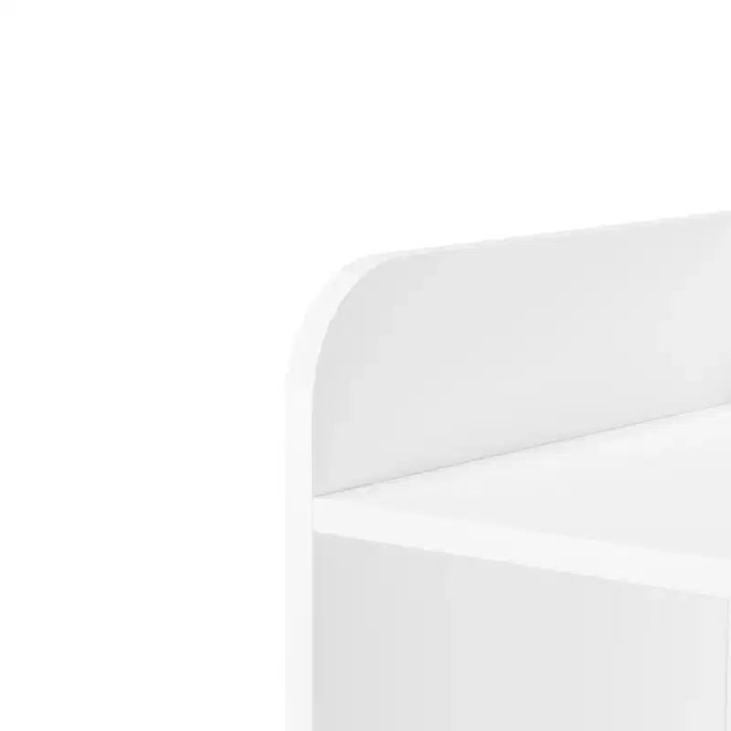 MAYEERTY 4 Tier Bookshelf Toy Storage Cabinet Organizer for Children Room Living Room White