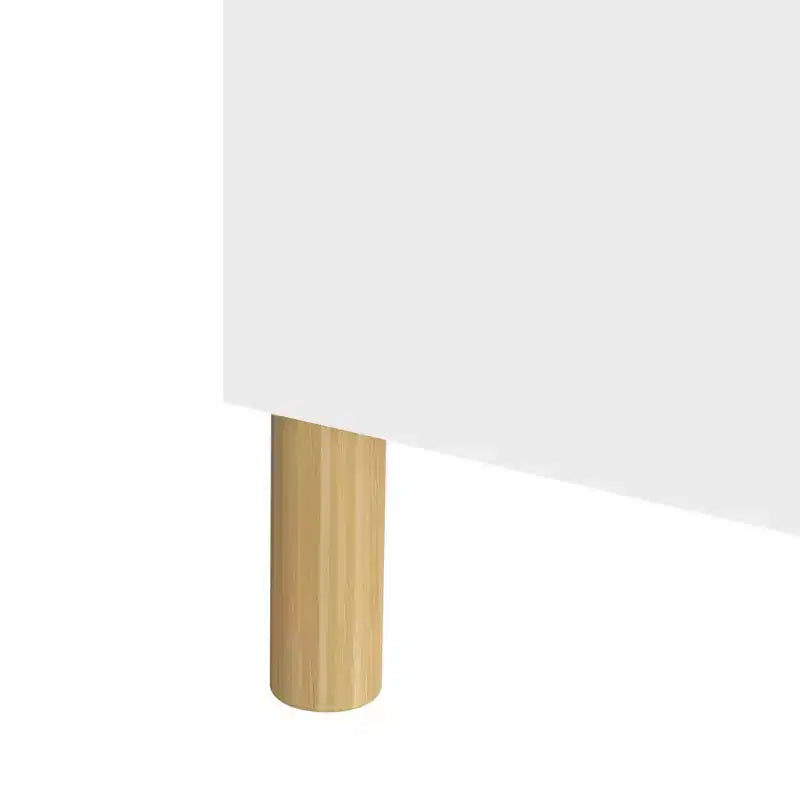 MAYEERTY 4 Tier Bookshelf Toy Storage Cabinet Organizer for Children Room Living Room White